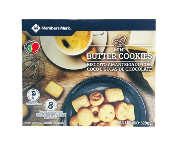 Box of mini butter cookies