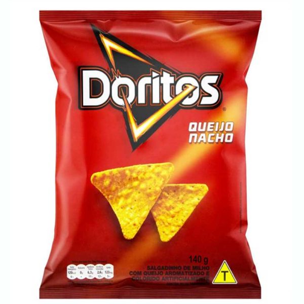 A Large bag of Dorito Nacho Cheese Chips