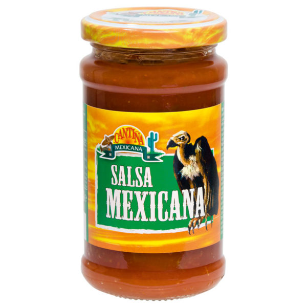 Glass jar of Cantina Mexicana Salsa