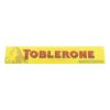 A yellow box with red lettering of Toblerone chocolate